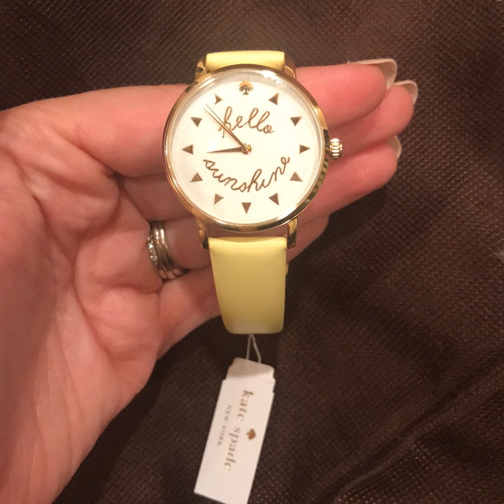Kate Spade Hello Sunshine Watch Yellow band